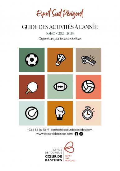 Guide des activités à l'année 2024 - 2025