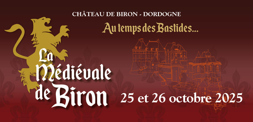 fête médiévale au château de Biron